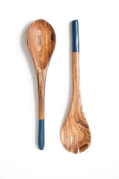 Wooden Salad Server S/2 Manufacturer of Natural Mango Wood Salad Server Handmade Wooden Cutlery