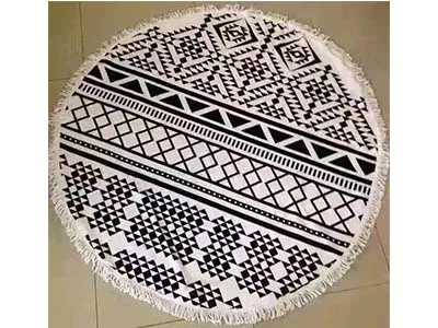  Full color sublimation print micro fiber round beach