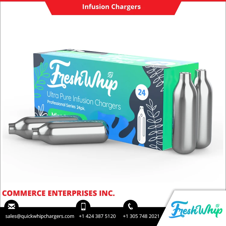 Подлинный поставщиком высокого качества 24 Пакет freshwhip N2o крем зарядные устройства доступен в мятным