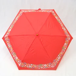 Japanese style design umbrella (Sakura pattern) 100% polyester With pouch-style storage bag for gifts