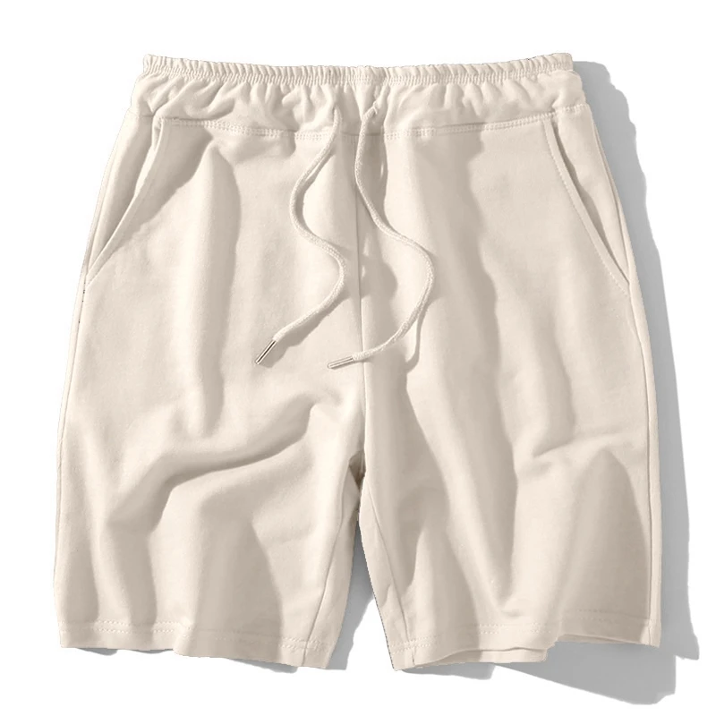  Шорты мужские с кулиской повседневные однотонные спортивные хлопковые для бега тренажерного зала на заказ