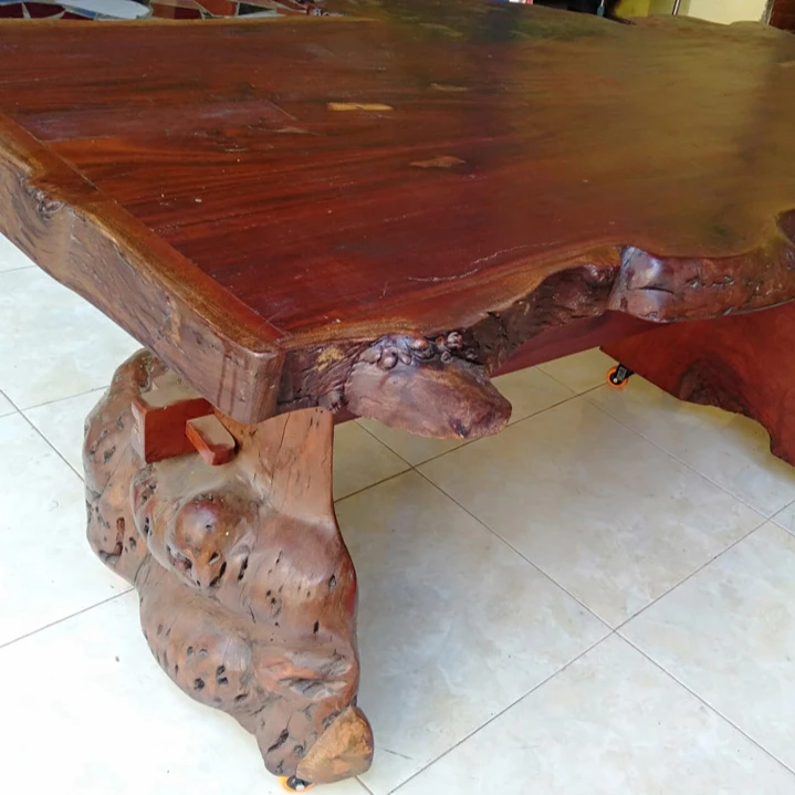 Superb Design Made Durable Mahogany Wood Large Dining Table