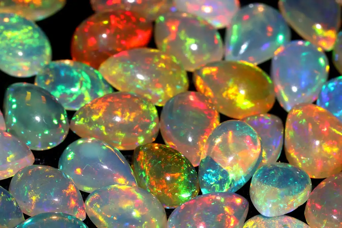  Натуральный Эфиопский Опал кабошон в форме груши незакрепленный камень камень-талисман опал оптовая продажа 6x4 мм высокое качество