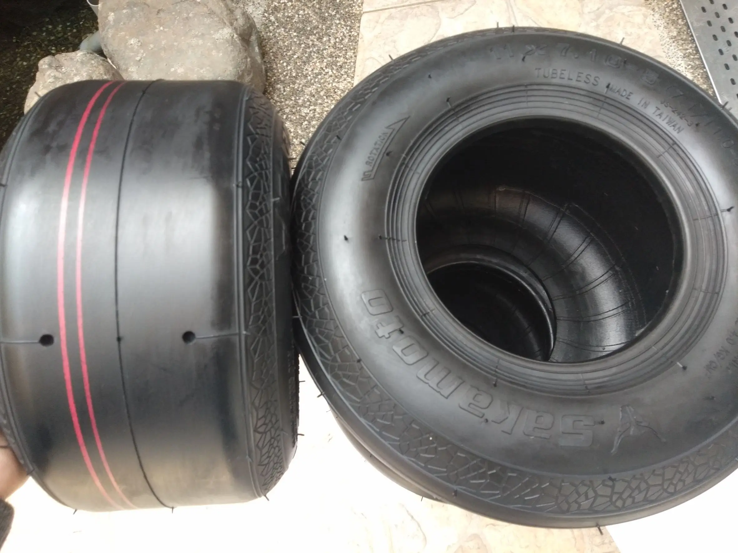 JS242 11X7.10-5 karting parts tyres go kart