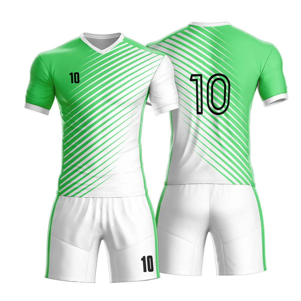 First Class Quality Green Soccer Uniforms All Sizes XXS-5XL With Name and Number Printing Football Club Soccer Uniforms