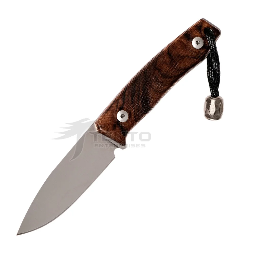 
Outdoor Hunting Stainless Steel Drop Point Fixed Blade Knife 