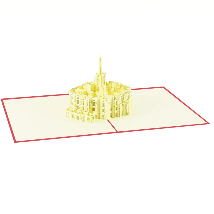 The Payson Utah Temple amazing cheap 3D Pop-up greeting card Wholesale Vietnam