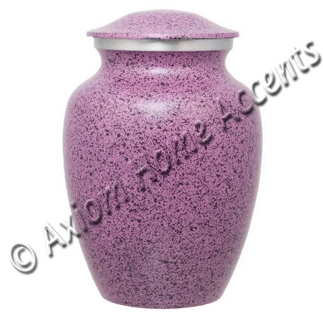 Cheap Wholesale Black Metal Pet Cremation Urn Avalon with Silver Bands Burial Urn For Ashes of Pets By Axiom Home Accents