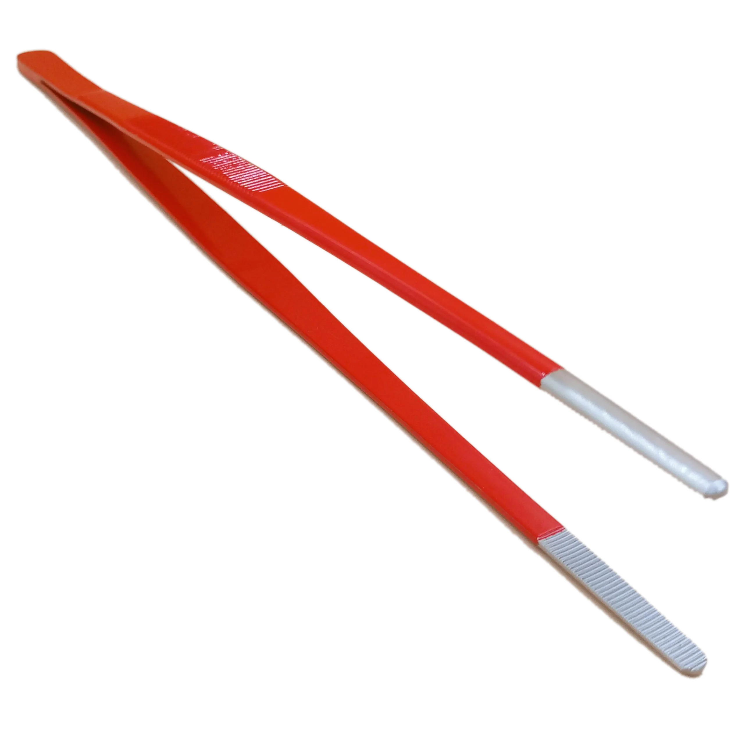 Long Chef Plating Tweezers Stainless Steel 20 cm Straight Regular Tip Kitchen Cooking Tweezers Tongs