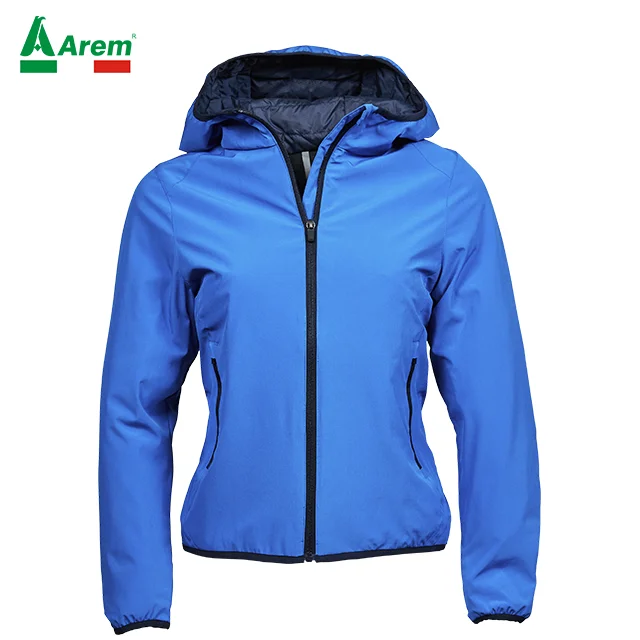 Polyester Elastane Lining DuPont padding 2layer fabric Wate Ladies Competition shape fit Jacket Full zip chin protection cuff