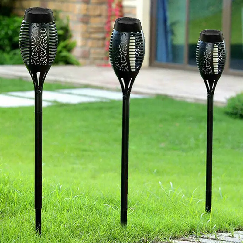 Outdoor Led Solar Light Flickering Dancing Flame Torch Solar Lighting Waterproof Lamp for Garden Decoration Landscape Lawn Path