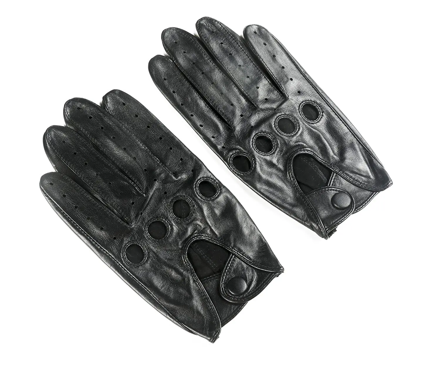 Высококачественные Мягкие Водонепроницаемые гибкие мужские модные перчатки из козьей кожи для вождения кожаные водителя всех размеров