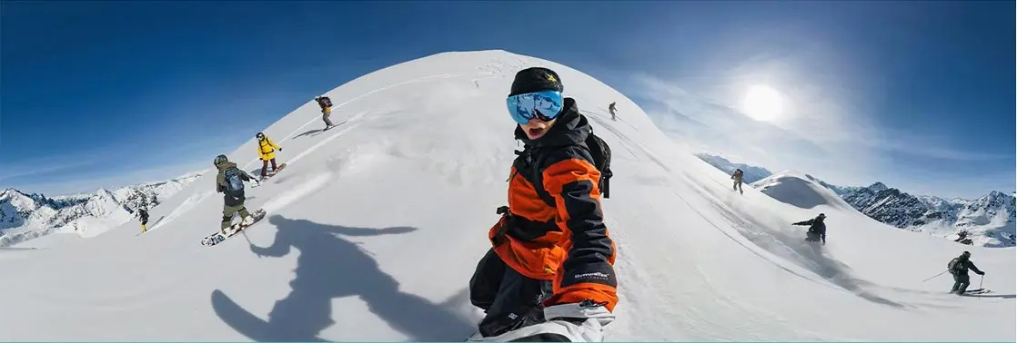 MAX waterproof 5.6K 360-degree video Go app high quality time-lapse motion videos