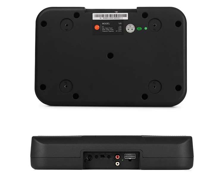 HiVi Car audio 6 inch subwoofer active car speaker Double Woofer design V6 active 120w woofer