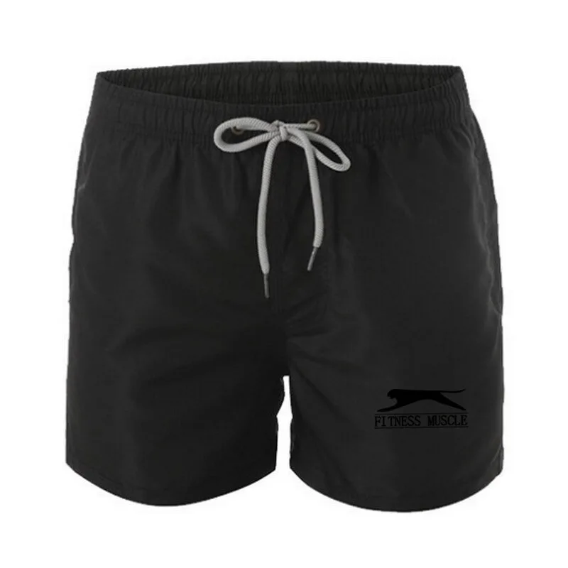  Шорты мужские пляжные хлопок 2021 повседневные Бермуды бордшорты Классическая брендовая одежда черные на лето