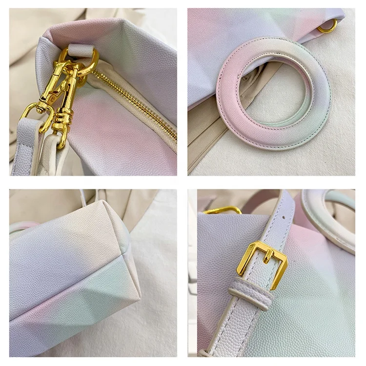 S1146# fashion geometric argyle pattern crossbody bags with acrylic chain ladies round handle handbags for women sling bags