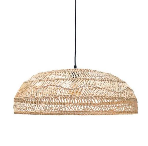 Basket Rattan Woven Pendant Light Shades  Hand-Woven Rattan Pendant Lampshade Wicker Chandelier