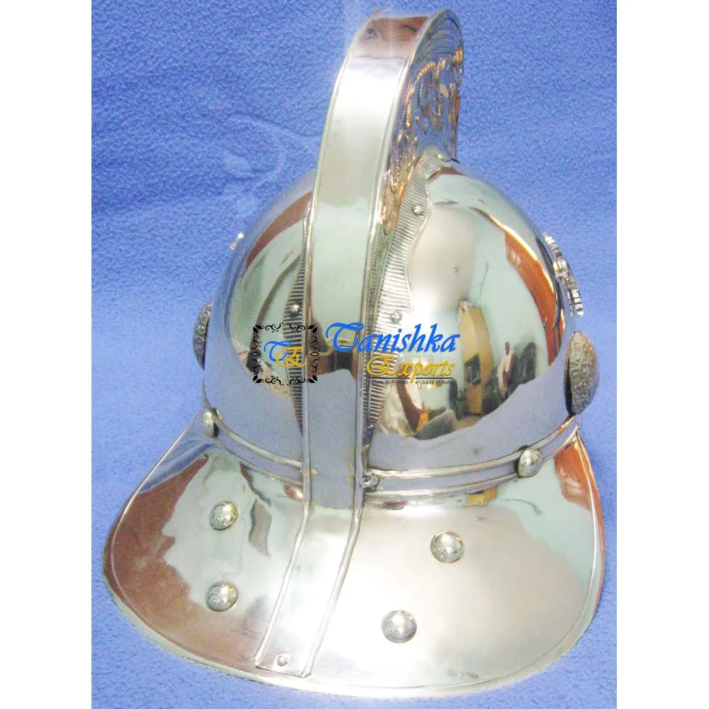Brass Dragon Brigade Fireman Armor Helmet Victorian Wearable Halloween Firefighter Medieval Historical Cosplay Helmet