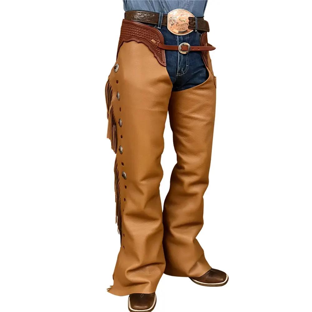 
Horse Riding Women Black Low Rise Leather Chaps 