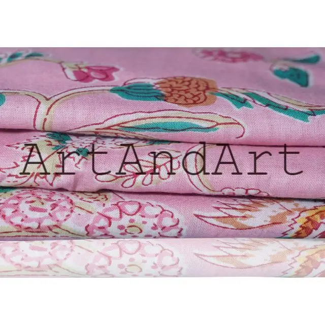 Новая хлопковая ткань ручной работы с цветочным принтом 100% от Yard Dressmaking Craft вуаль индийская ручная работа для бега