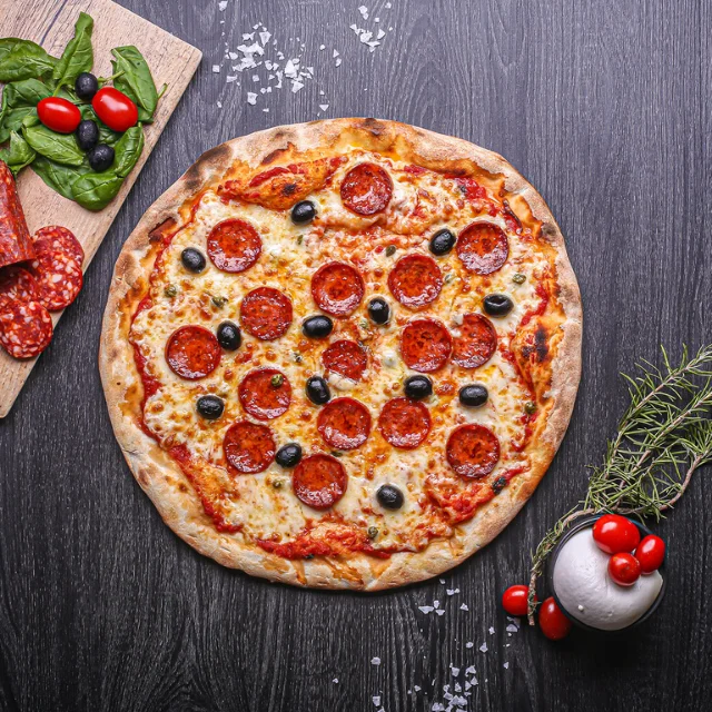 
Best quality italian food pre cooked white gold pizza base frozen pizza white ready white pizza base 