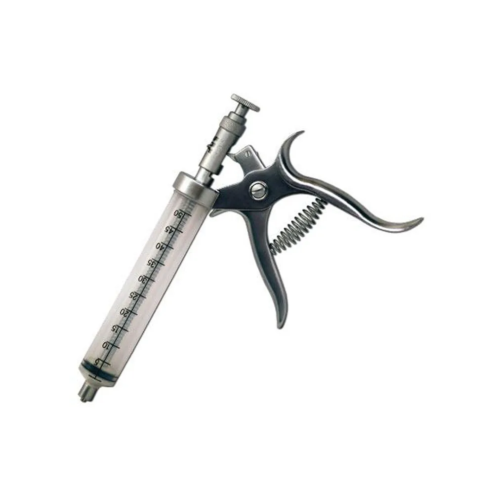 Semiautomatic Animal Vaccine Syringe Veterinary Pistol Continuous Injection Syringe Gun Customized Color