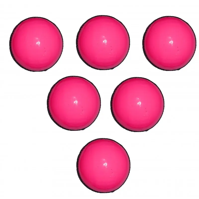 promotional cricket pink leather day night match ball hard without hole new mini ball