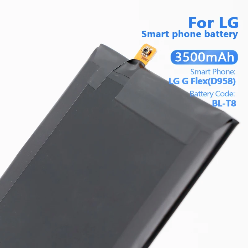 Replacement of Rechargeable Polymer Li-ion Battery for LG G Flex(D958) BL-T8 G Flex(D958) 3400/12.9mAh 3.8v OEM/ODM