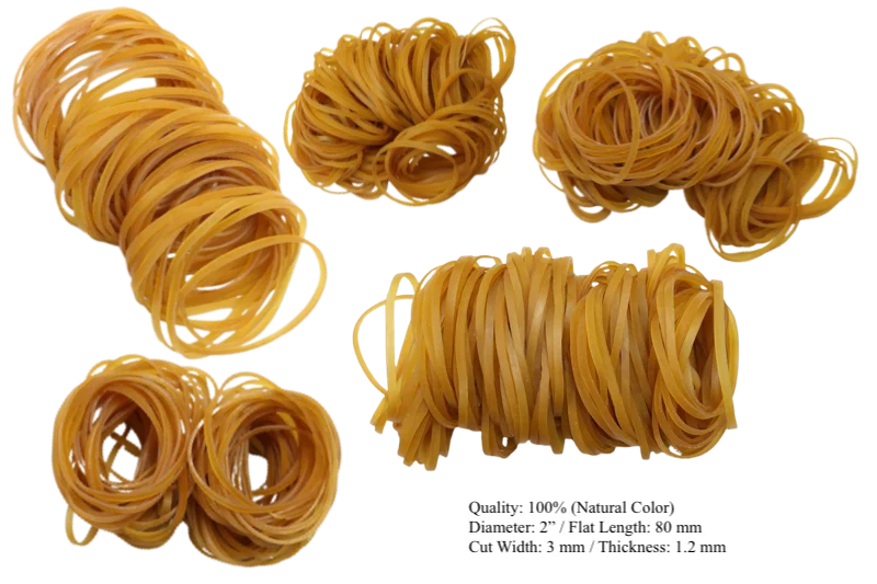 100% Natural Rubberbands from Thailand