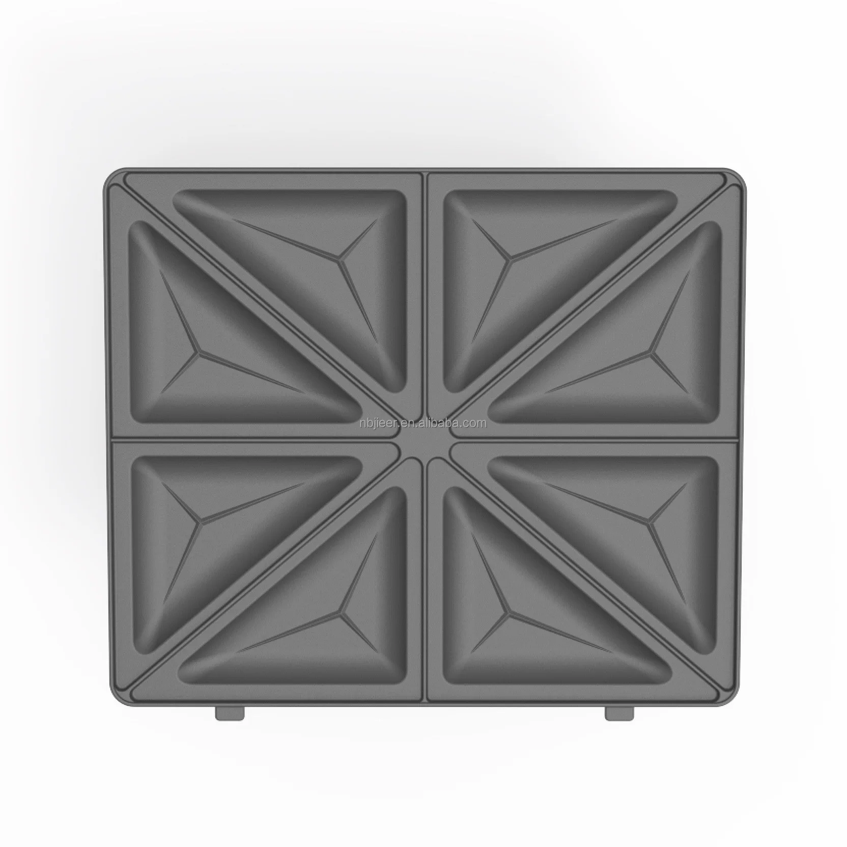 ETL Household Multifunction Easy Clean 6 in 1 Changeable Grill Smokeless Non Stick Electric Press 4 Slices Waffle Sandwich Maker