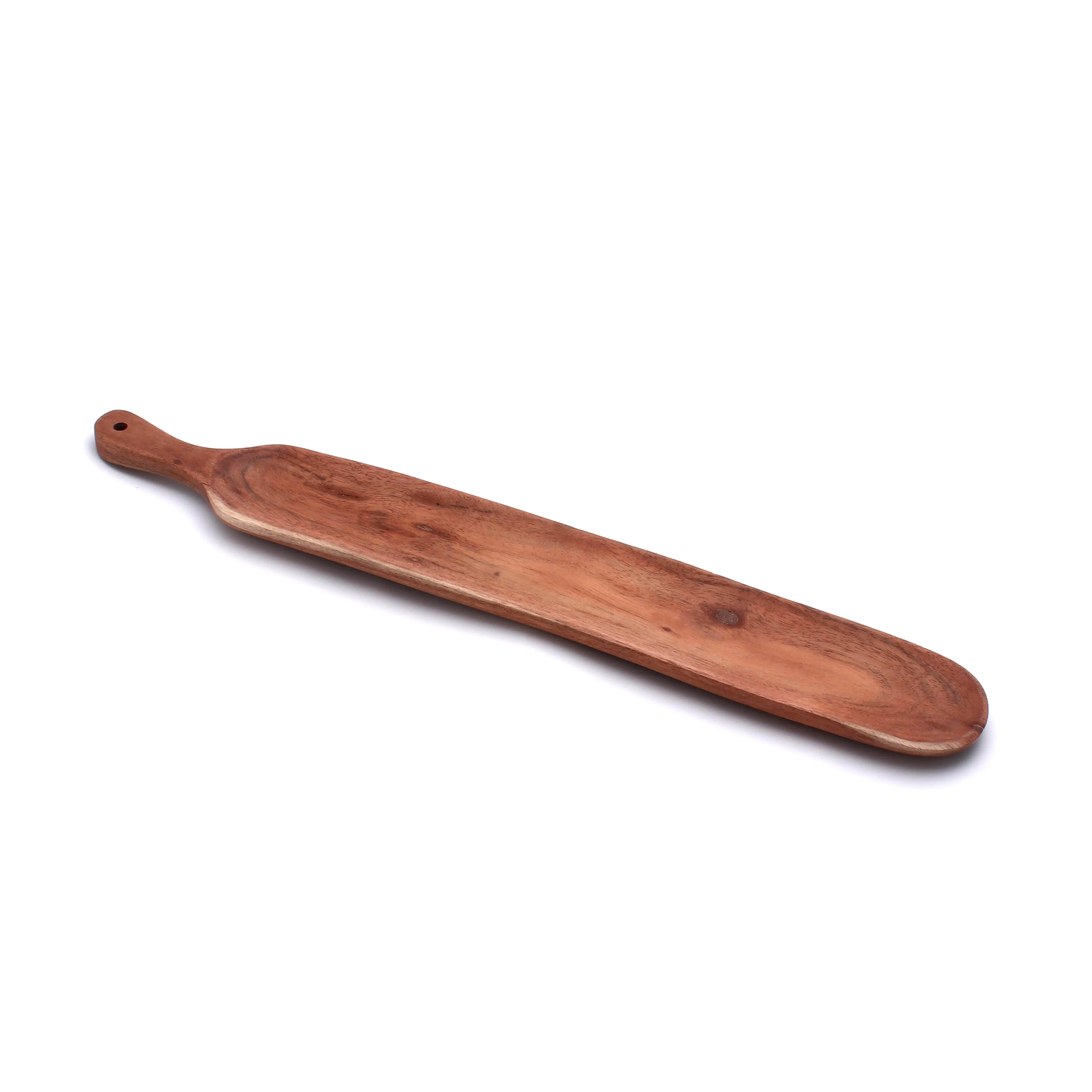 50 x 7 x 1.5 CM Natural Wooden Acacia Straight Shape Snacks Foods Serving Platter Foods Presentation Acacia Wooden Platter