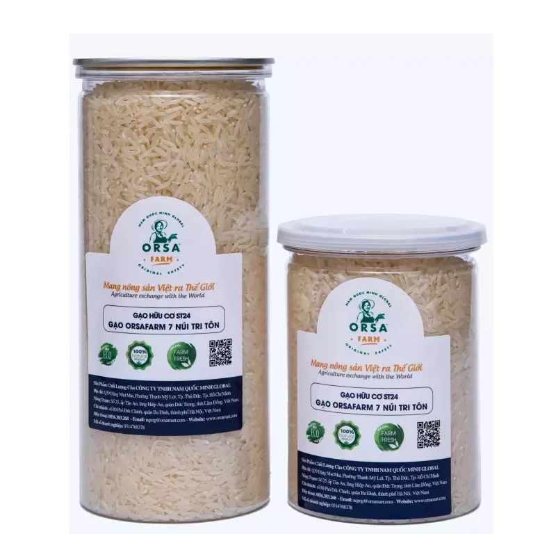 ORSAFARM RICE (5KG) 7 NUI TRI TON SPECIAL PRODUCTS Long-Grain High Quality bulk white rice from Viet Nam