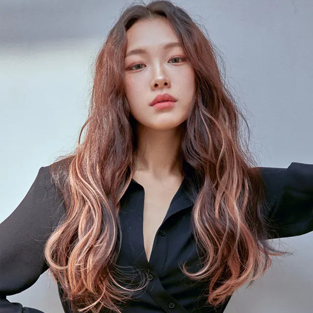 Hair extensions Salon Color Piece Fashion Wig - made in Korea - Synthetic High Temperature Fiber K POP Style pretty girl style