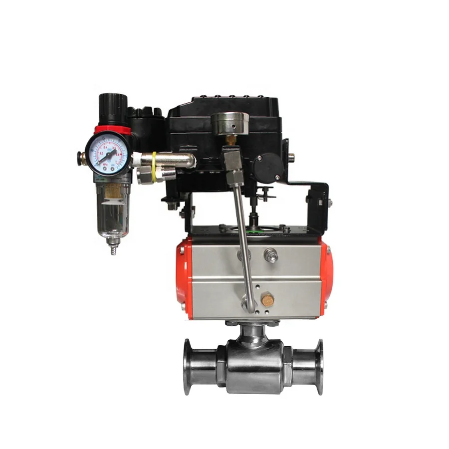 Wholesale Price 4 20mA Smart YTC Electro Pneumatic Positioner Clamp Single Acting Air Actuated Valve