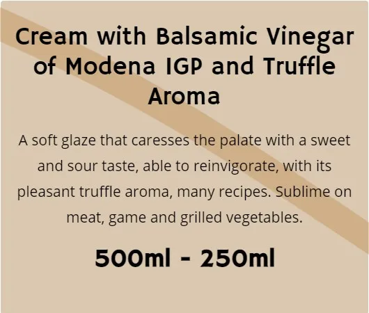  Крем с бальзамическим уксусом Modena IGP и ароматом трюфеля