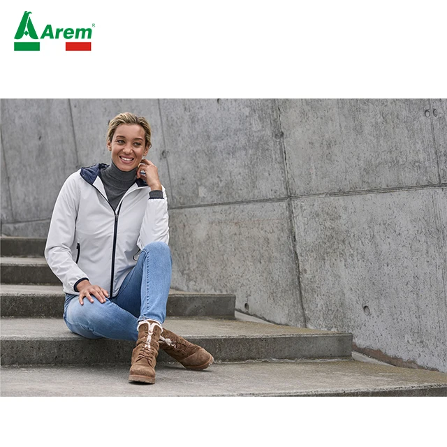 Polyester Elastane Lining DuPont padding 2layer fabric Wate Ladies Competition shape fit Jacket Full zip chin protection cuff
