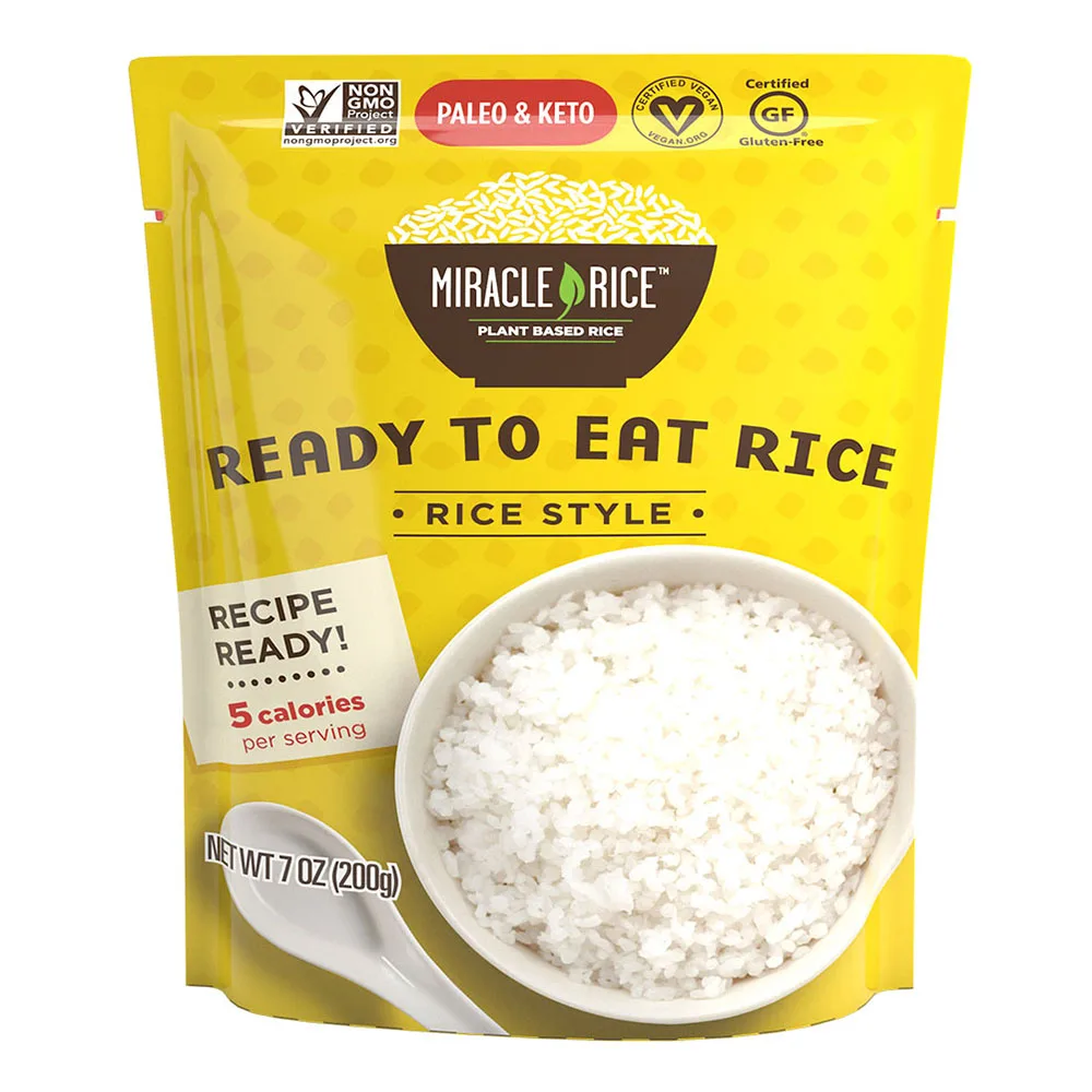 
Miracle Noodles Ready-To-Eat Rice Style Plant Based Vegan Gluten Free Food 200g, MOQ 3 Pallets 
