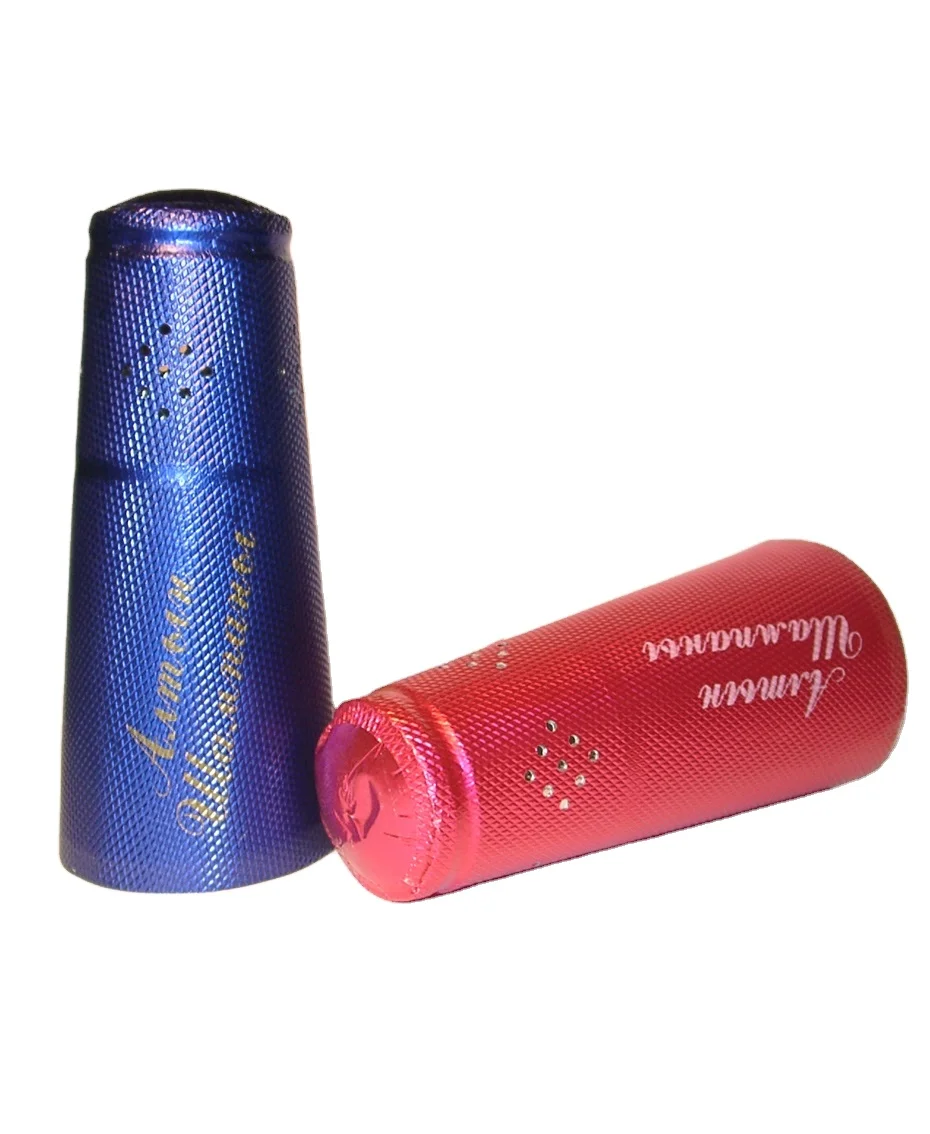 Decorative capsule for champaign Made of aluminum Foil