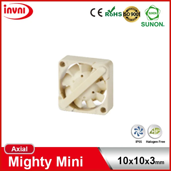 Mighty Mini SUNON Micro 1003 10x3 10mm 10x10 10x10x3 mm 3V DC Small Axial Fan Factory in Taiwan 10x10x3mm (UF3A3-700)