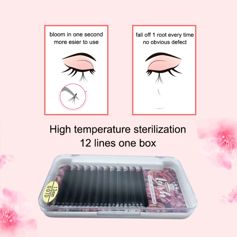 Handmade Volume Lashes Silk Korean Volume Lashes Blooming Eyelash Extension