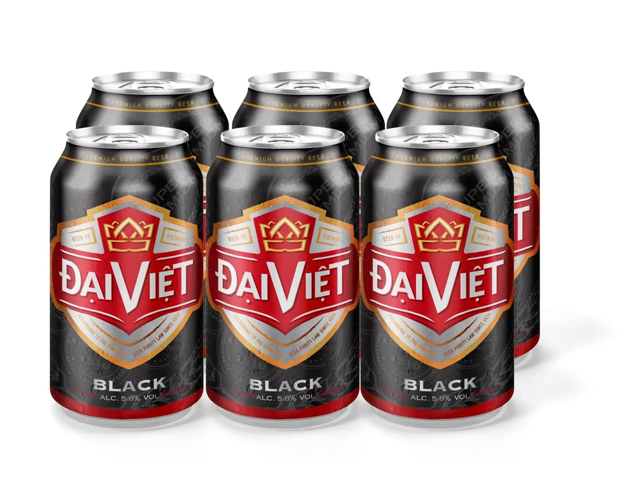 Вьетнамское черное пиво Dai алюминиевая банка 330 мл обслуживание OEM спиртовые напитки вьетнамское высокое качество оптовая продажа