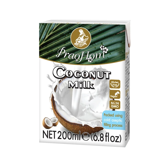 Thailand Hot Product Coconut Milk UHT with Vegan, Gluten Free and Non GMO Packed Using Cold Aseptic Filling Process