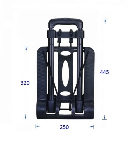 2022 mini telescopic portable lightweight folding shopping retractable luggage hand trolley cart truck promotion gift with logo