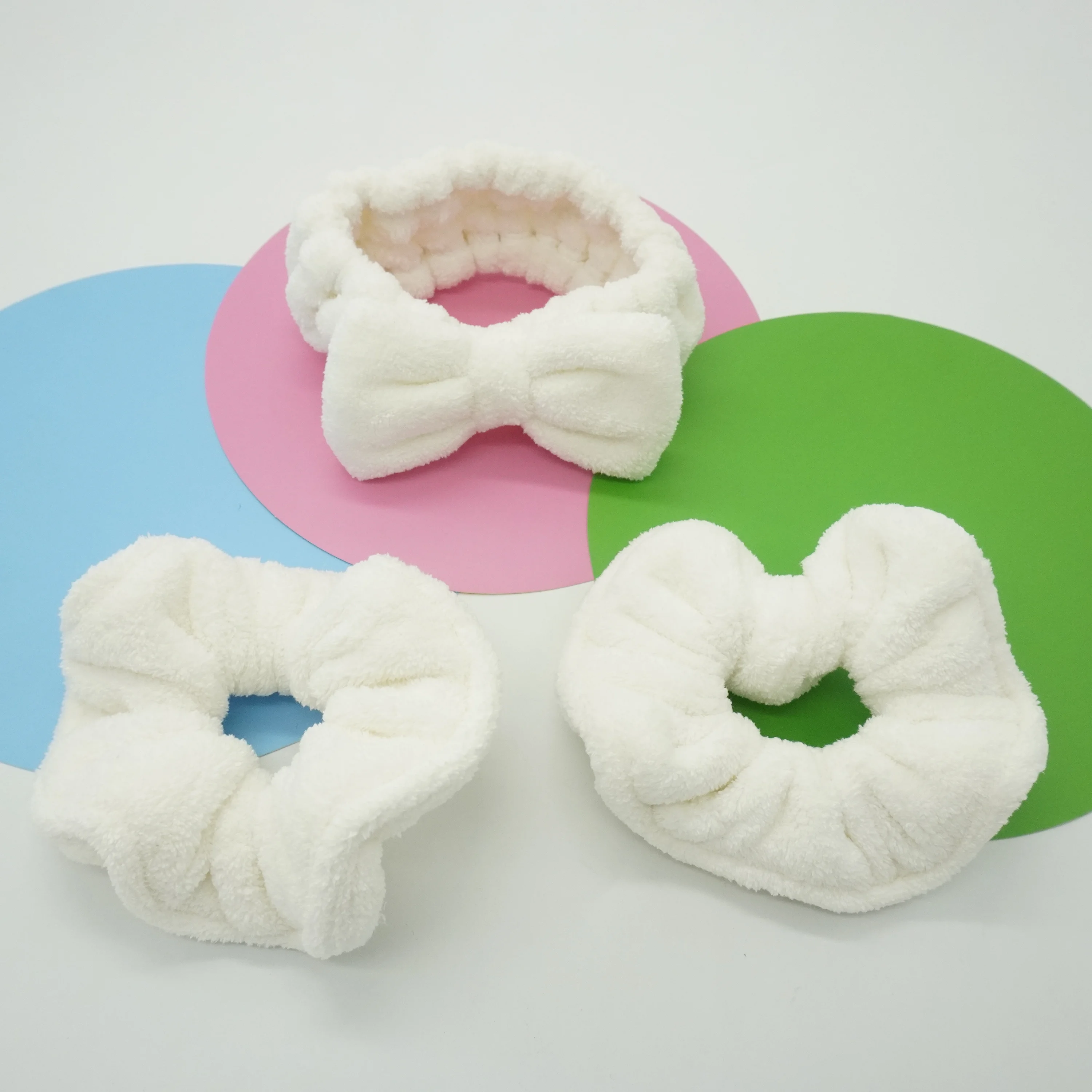 Корейская спа-повязка на голову для макияжа повязка Детская набор полотенец браслеты и повязки мытья