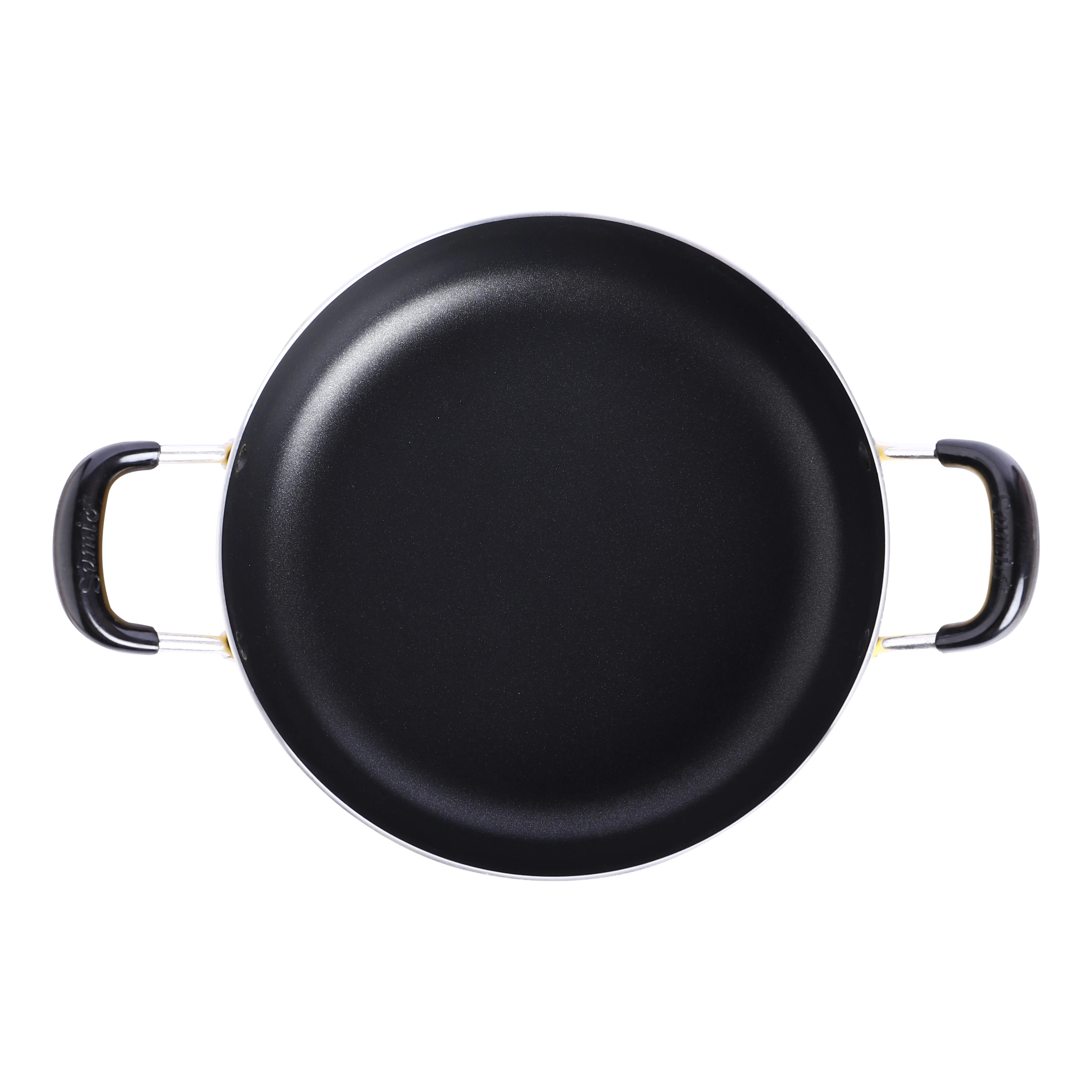  Лидер продаж алюминиевая сковорода с антипригарным покрытием из чугуна и 2 ручками