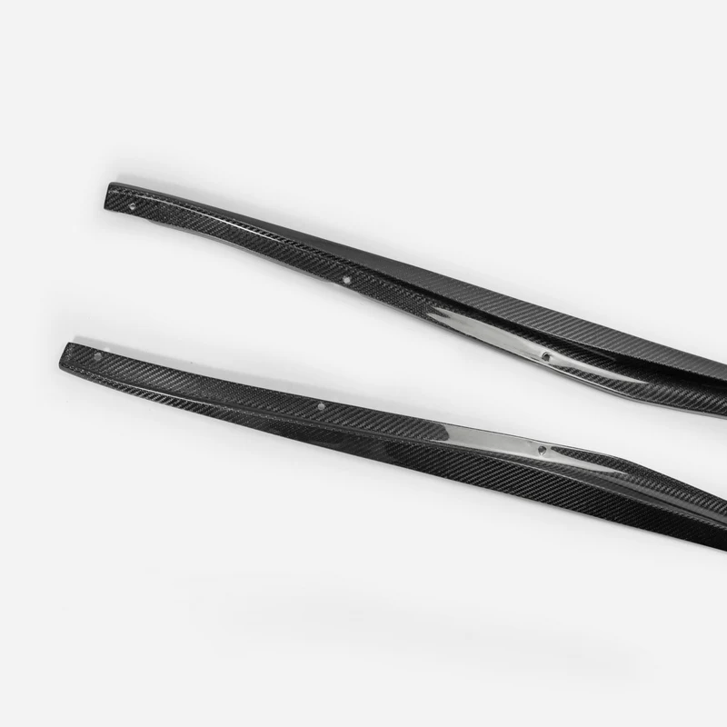 for Nissan 2009 on wards 370Z Z34 Side Skirts Step Extension Carbon Fiber