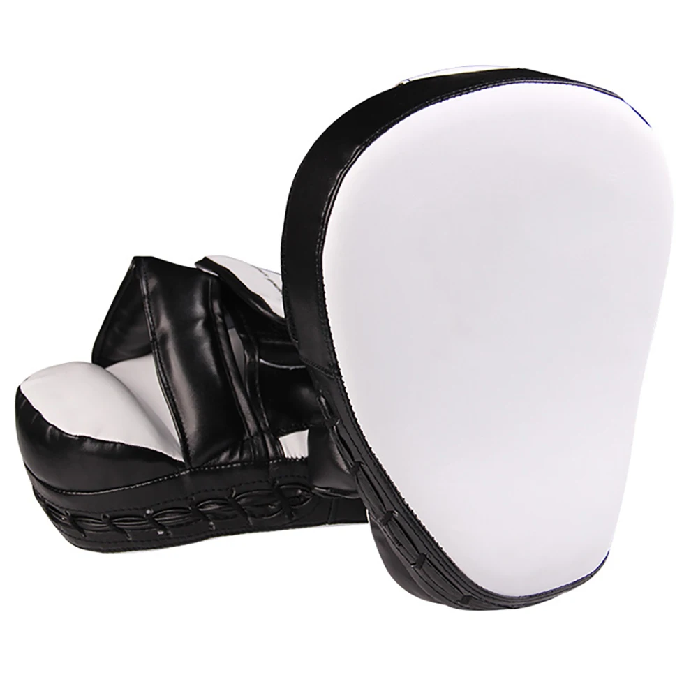 Boxing Curved Focus Punching Mitts Leatherette Training Hand Pads Ideal for Karate Muay Thai Kick Sparring Dojo Martial Art