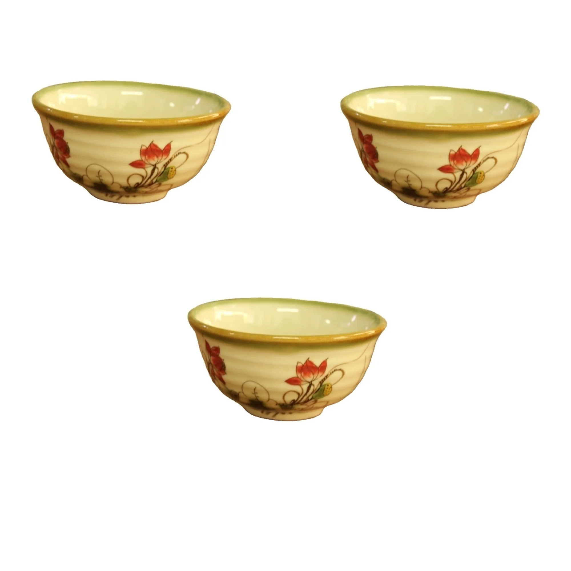 Beer/Wine/Liquor Stores High Quality Kitchen Decoration Sustainable Art Decor Vintage Enameled Porcelain Bowls