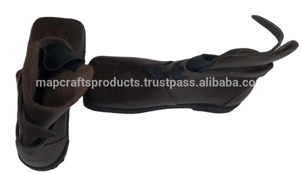 Unisex 100% Genuine Leather Tudor Shoes Comfortable Landsknecht Ankle Boots Lace-Up Rubber Winter per Customer Requirements