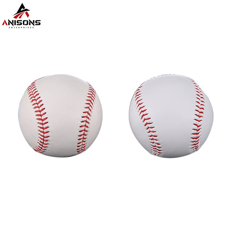 Бейсбольные мячи с логотипом на заказ недорогие прочные бейсбольные из кожи высшего качества официальной команды